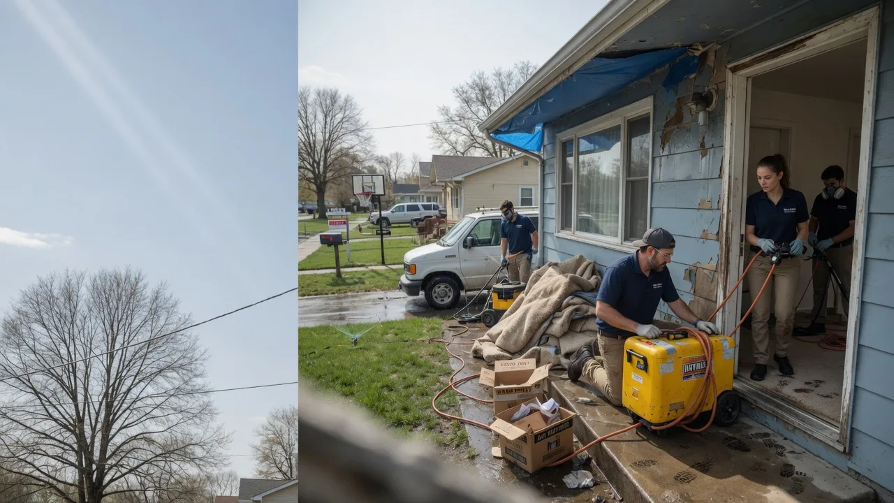 Basement Flood Cleanup in Elkhart, IN near me